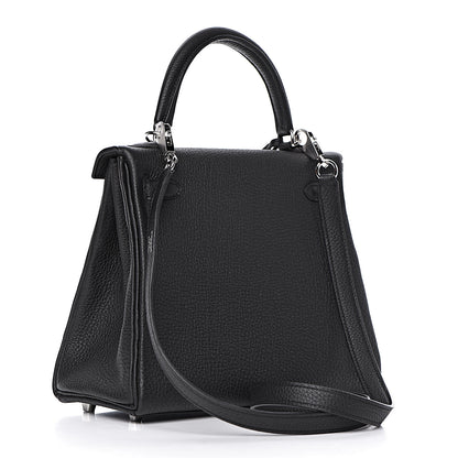 Hermes Togo Kelly Retourne 25 Black 3 of 39