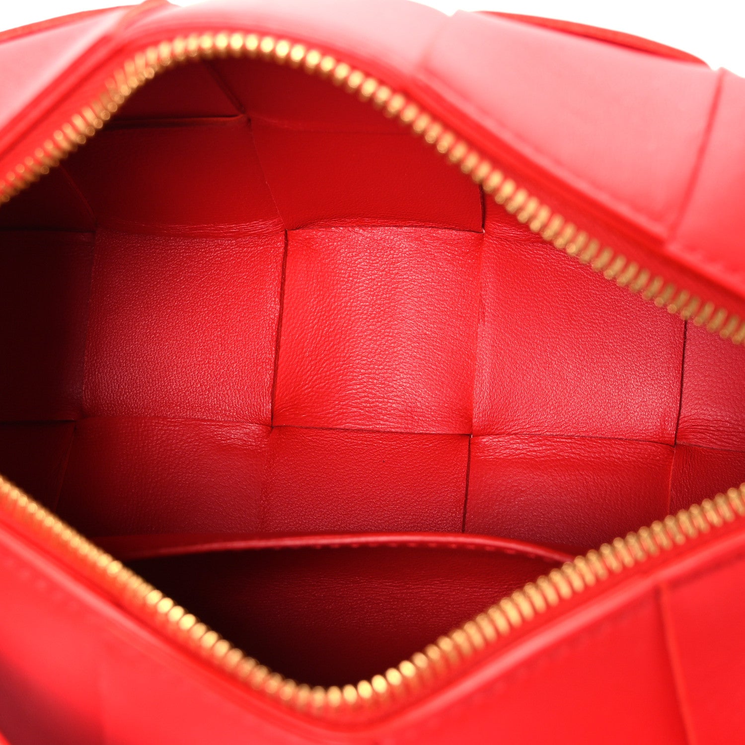 Bottega Veneta Lambskin Maxi Intrecciato Small Brick Cassette Bag Redstone 5 of 11