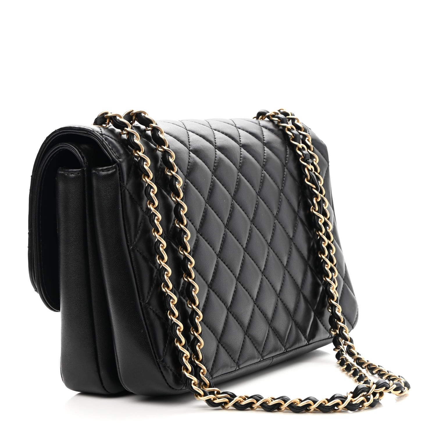 Chanel Lambskin Quilted Large CC Chic Flap Black 3 of 10