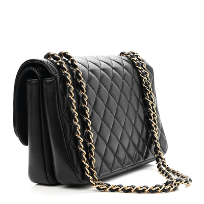 Chanel Lambskin Quilted Large CC Chic Flap Black 3 of 10