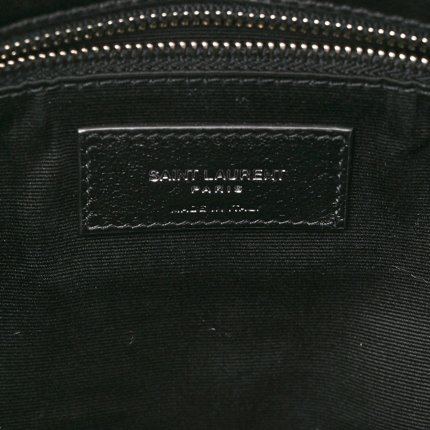 Lambskin Quilted Medium Loulou Puffer Monogram Chain Satchel Black