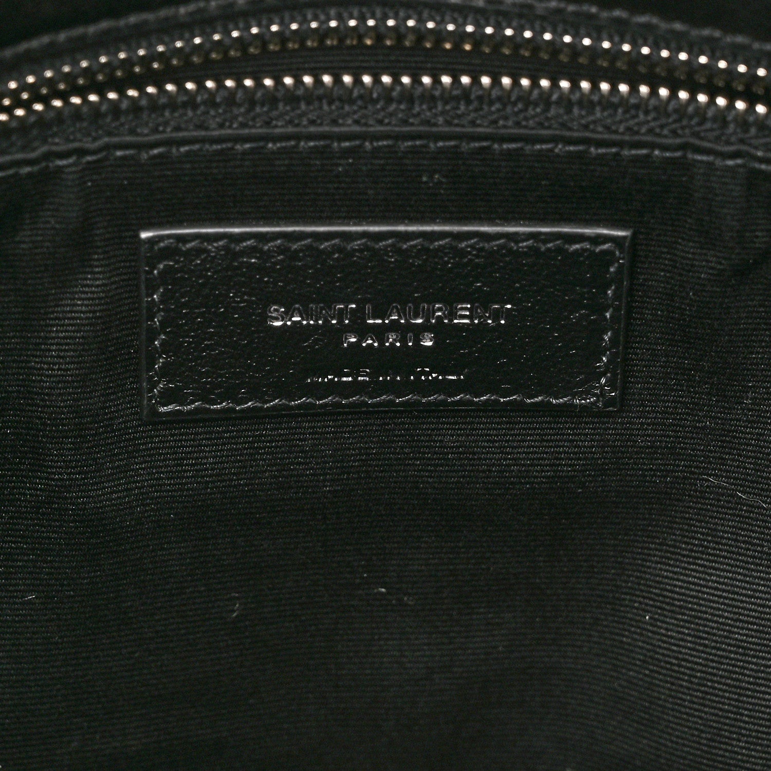 Saint Laurent Lambskin Quilted Medium Loulou Puffer Monogram Chain Satchel Black 7 of 11