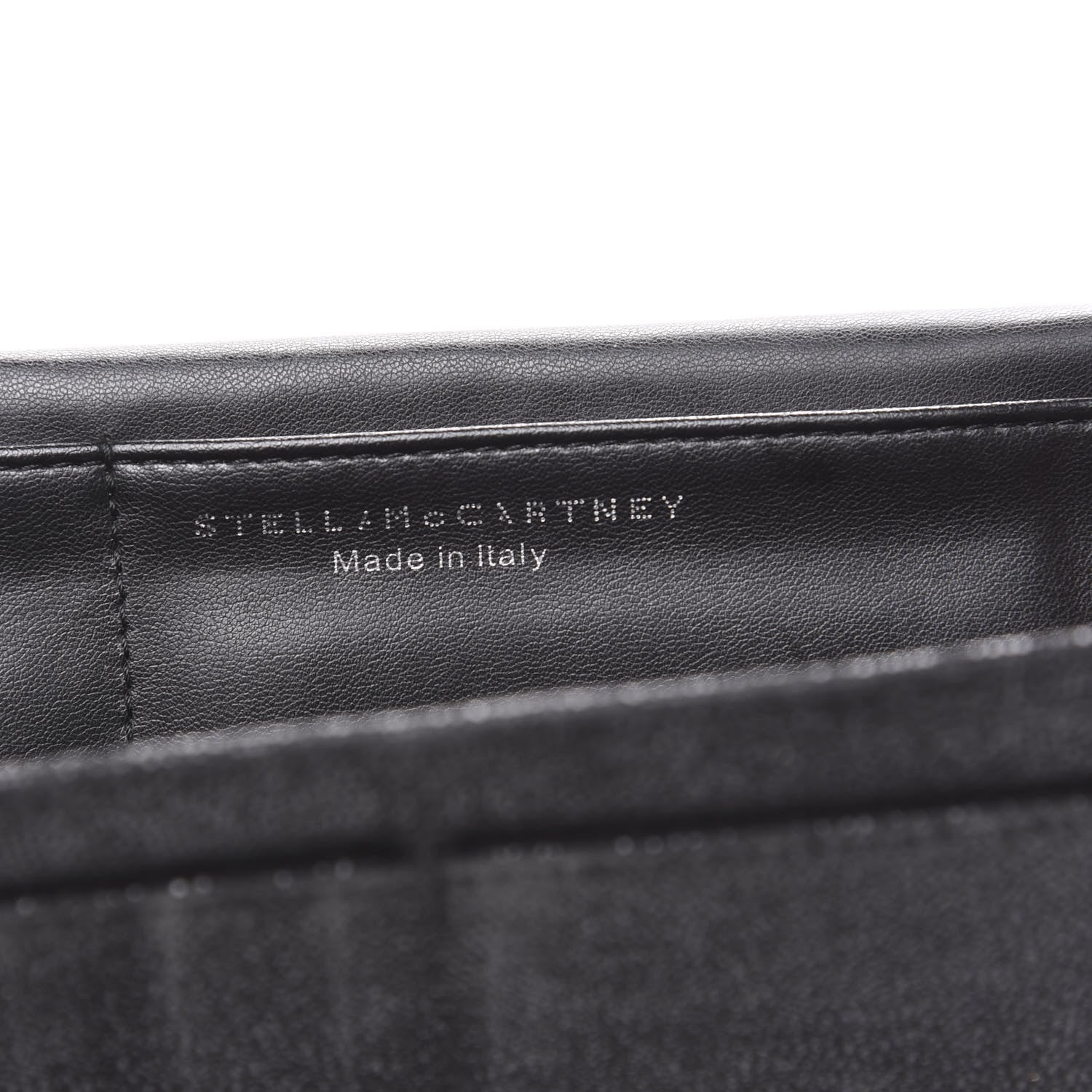 Stella McCartney Shaggy Deer Falabella Flap Wallet Black 5 of 6