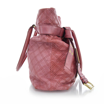 Marc Jacobs Leather Quilted Bruna Tote Raspberry 4 of 10