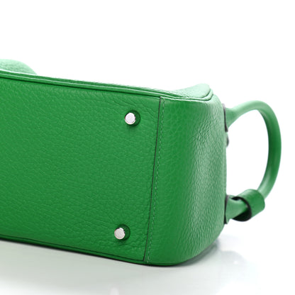 Hermes Taurillon Clemence Mini Lindy 20 Bambou 9 of 9