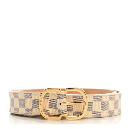 Louis Vuitton Damier Azur 25mm Mini Belt 85 34 1 of 10