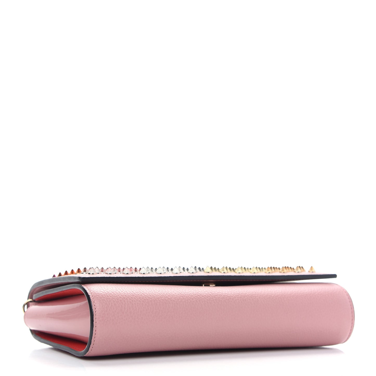 Calfskin Spikes Paloma Clutch Gold Dolly