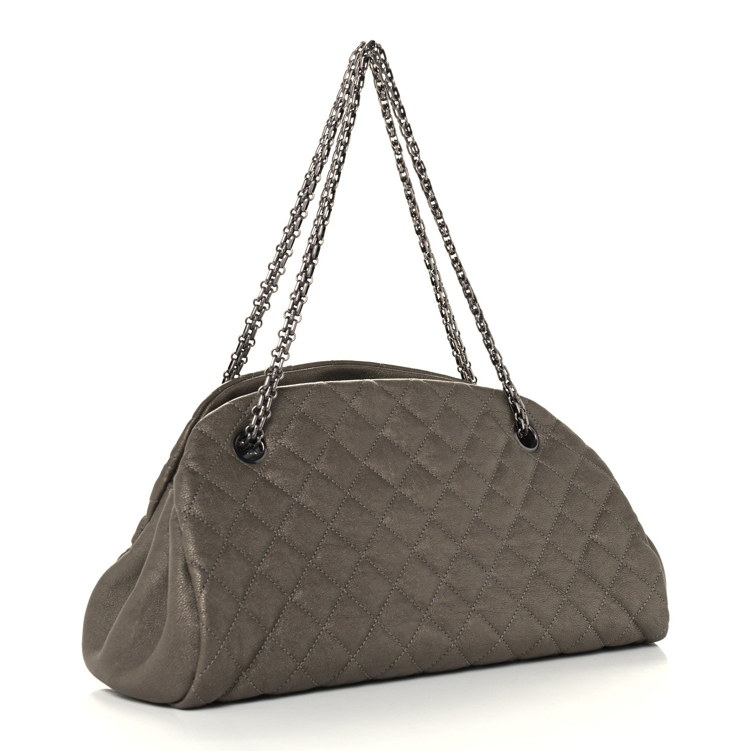 Chanel Metallic Caviar Quilted Medium Just Mademoiselle Beige 3 of 10