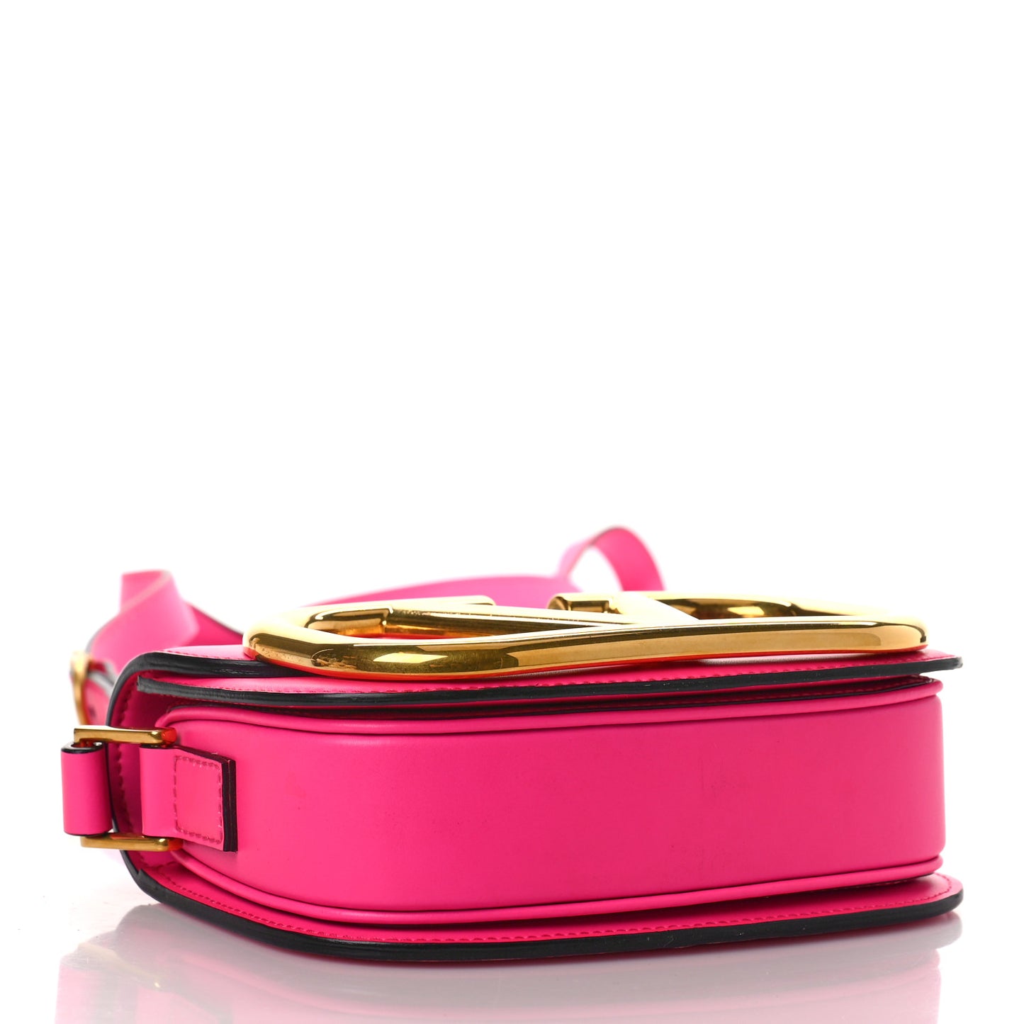 Calfskin Small Supervee Crossbody Bag Azalea