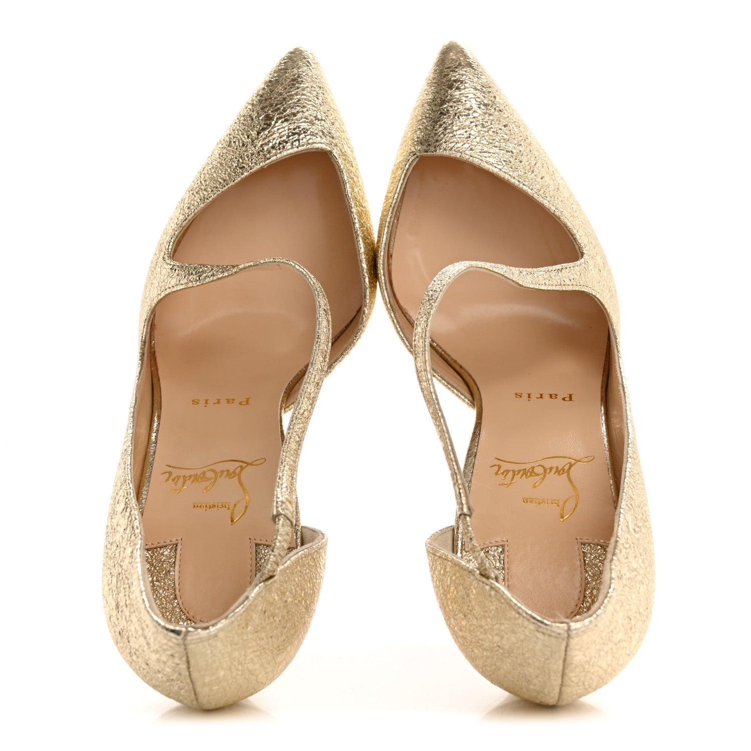 Christian Louboutin Specchio Vintage Jumping 100 Pumps 38 Platine 2 of 10