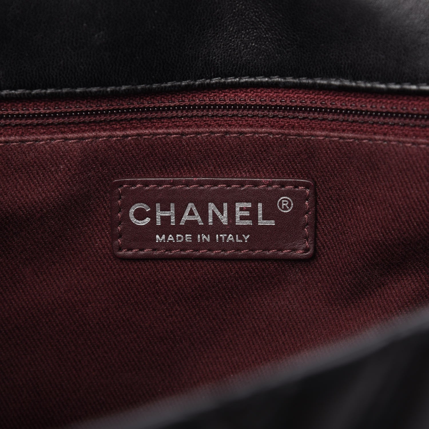 Chanel Lambskin Chevron Quilted Double Stitch Jumbo Single Flap Black 8 of 10