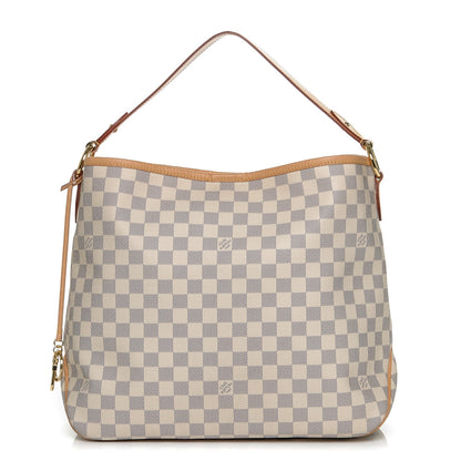 Louis Vuitton Damier Azur Delightful MM Rose Ballerine 1 of 7