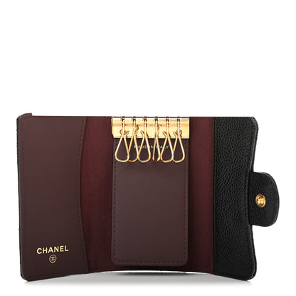 Chanel Caviar Quilted 6 Key Holder Black 5 of 9