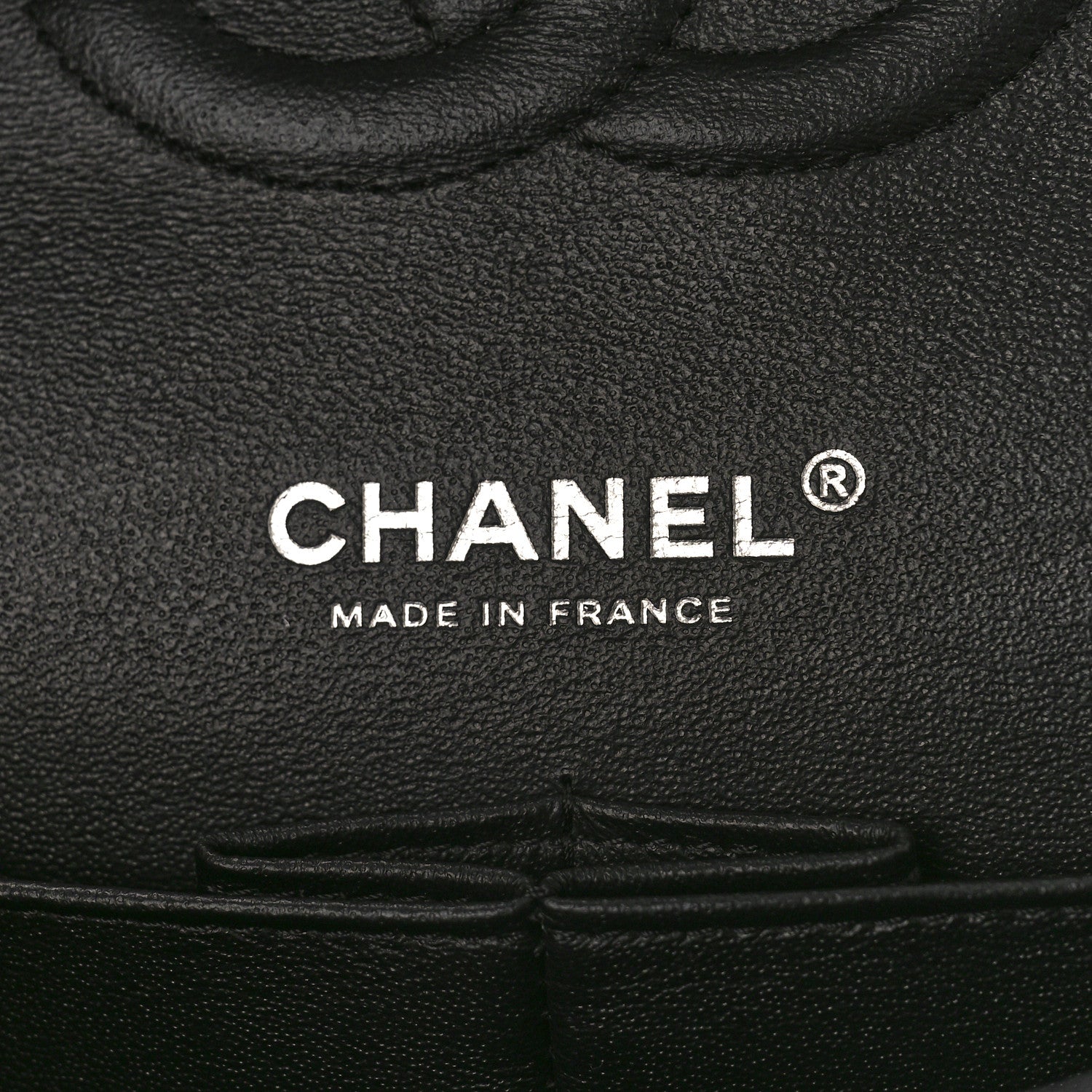 Chanel Shiny Crumpled Calfskin Quilted Medium Double Flap So Black 6 of 9