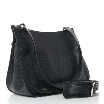Hermes Taurillon Clemence Jypsiere 28 Black 3 of 9