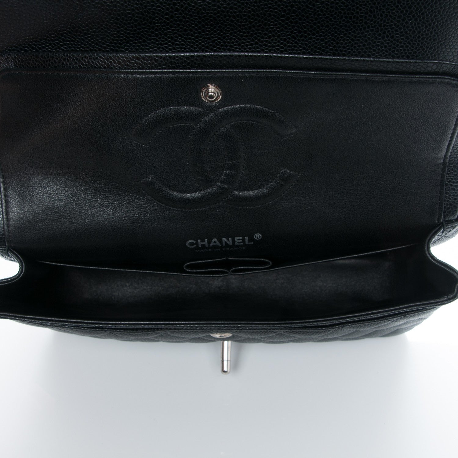 Chanel Caviar Quilted Medium Double Flap Black 5 of 7