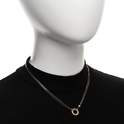 Cartier 18K Yellow Gold 2 Diamond LOVE Necklace 2 of 4