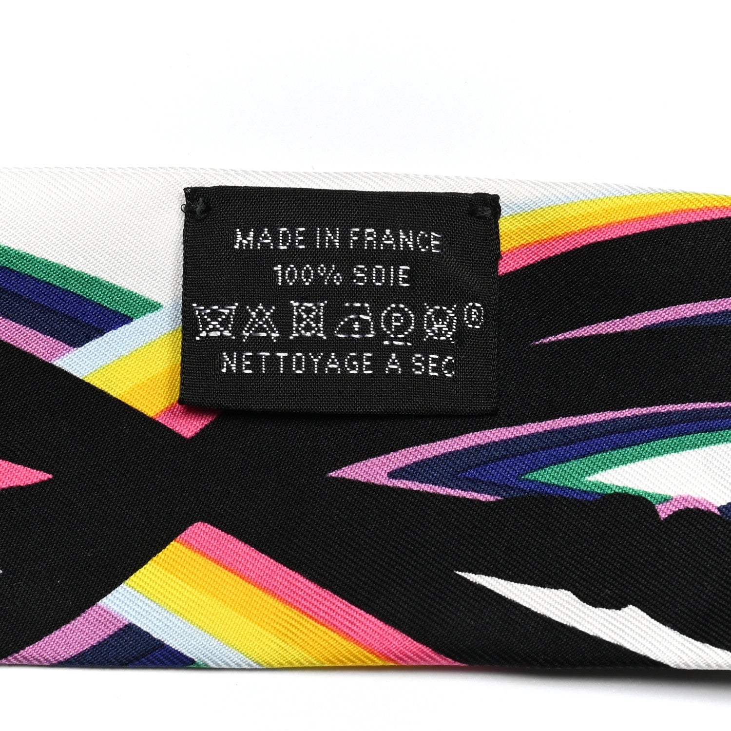 Hermes Silk Brides De Gala Shadow Twilly Black Jaune Multicolor 4 of 4