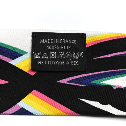 Hermes Silk Brides De Gala Shadow Twilly Black Jaune Multicolor 4 of 4