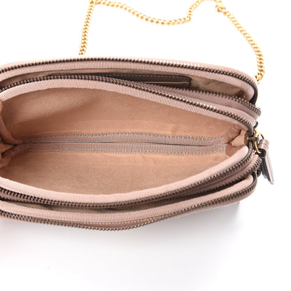 Gucci Calfskin Matelasse Mini GG Marmont Chain Crossbody Bag Porcelain Rose 4 of 11