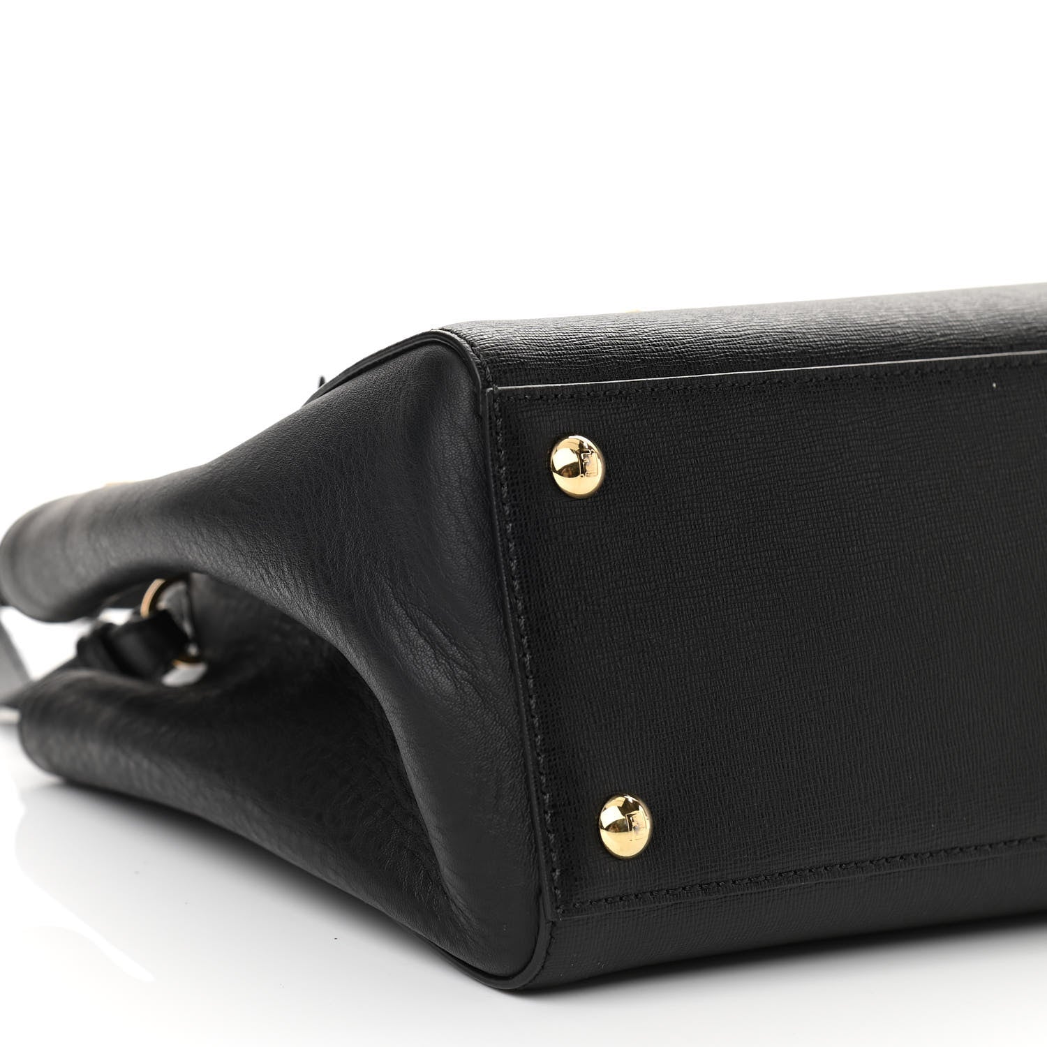 Fendi Vitello Elite Petite 2Jours Tote Black 9 of 10