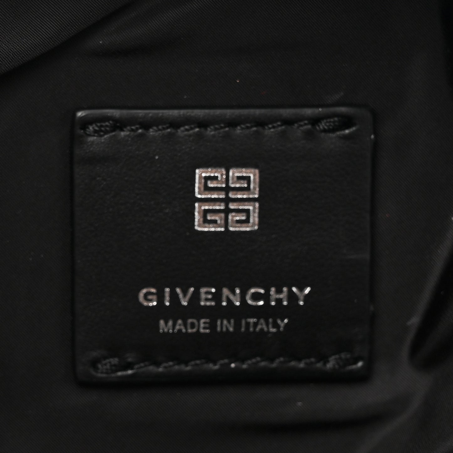 Nylon G-Zip Small Triangle Bag Black