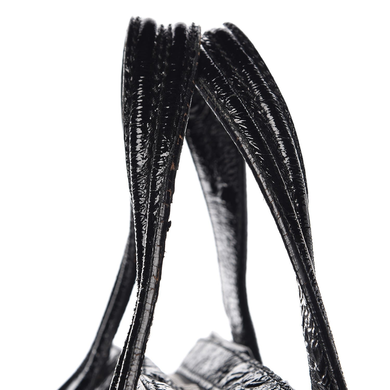Givenchy Crinkled Patent Calfskin Small Nightingale Black 13 of 13