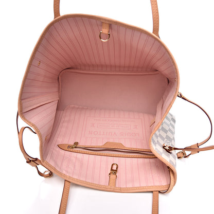 Louis Vuitton Damier Azur Neo Neverfull MM Rose Ballerine 6 of 13
