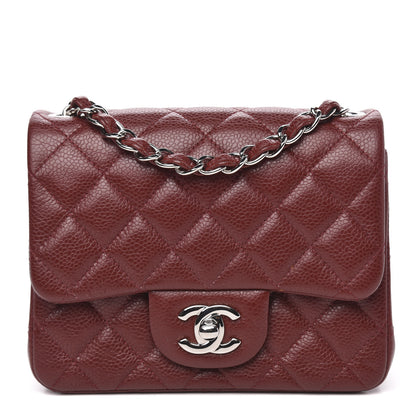 Chanel Caviar Quilted Mini Square Flap Red 1 of 12