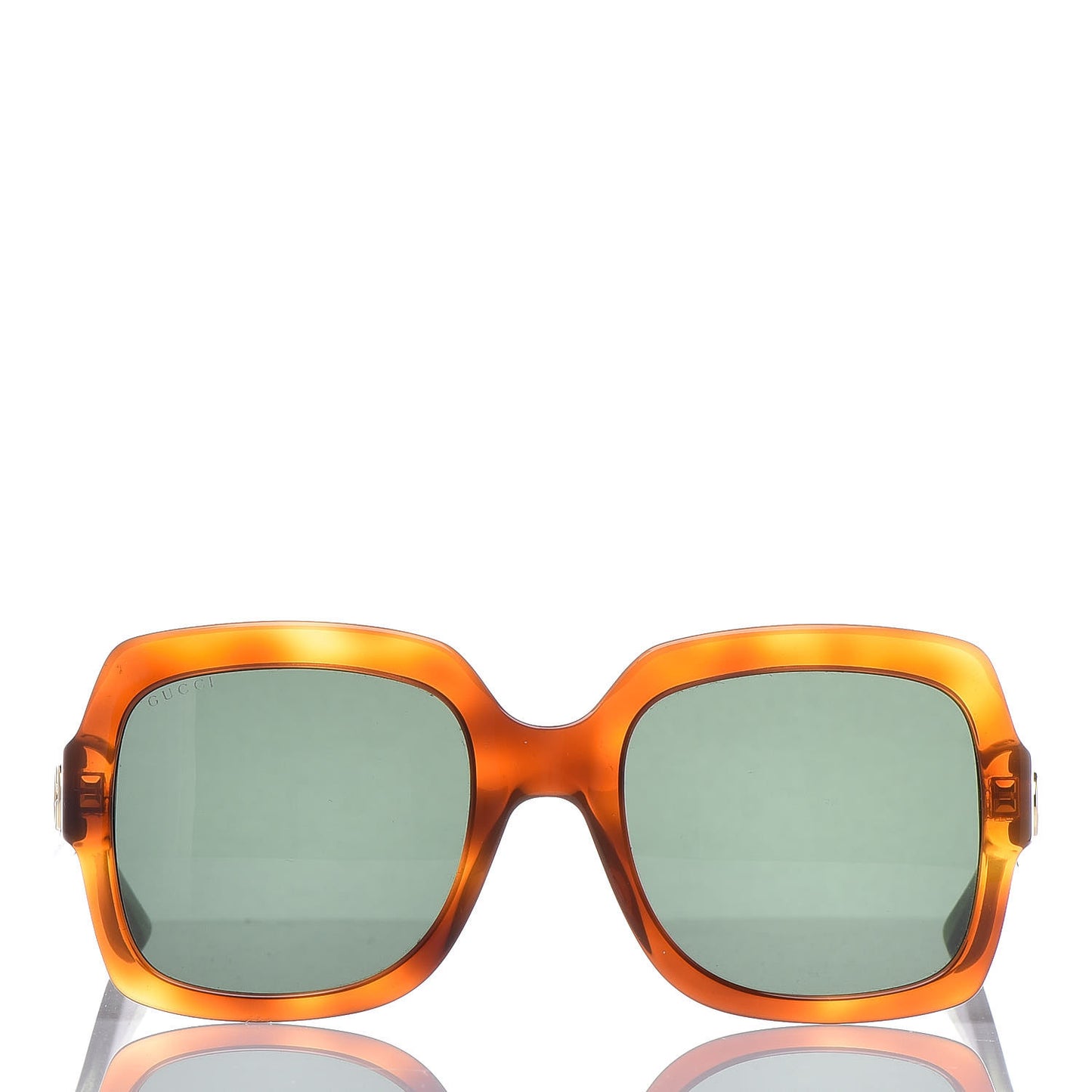 Oversize Square Web GG 0036S Sunglasses Tortoise