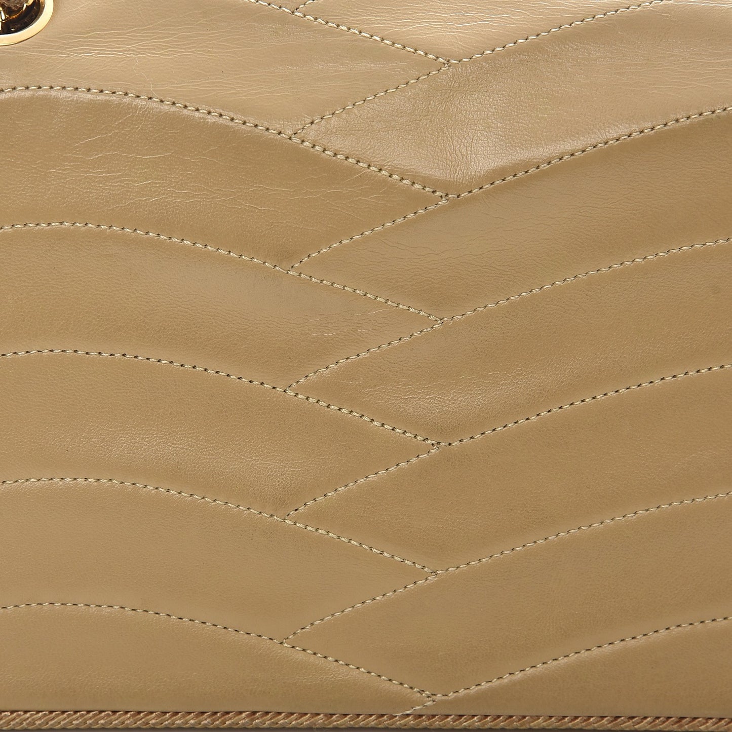 Lambskin Small Single Flap Beige