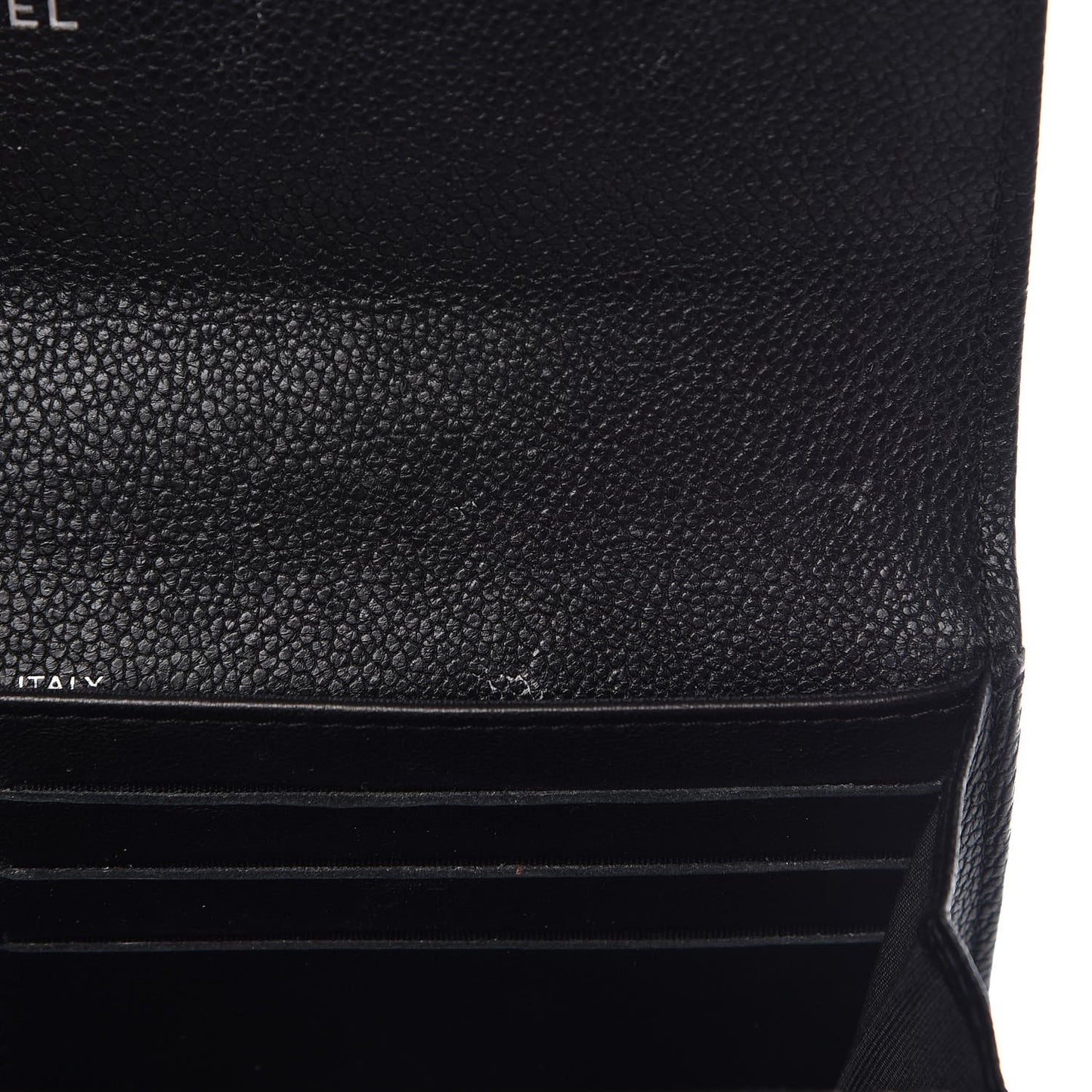 Caviar Quilted Boy Flap Wallet Black