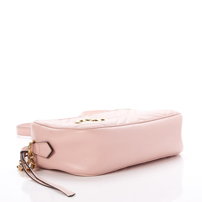 Gucci Calfskin Matelasse Small GG Marmont Chain Shoulder Bag Perfect Pink 4 of 8