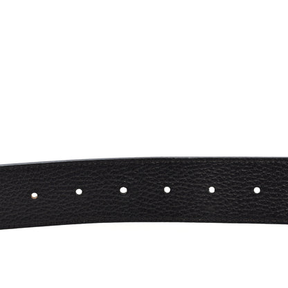 Gucci Dollar Calfskin Double G Reversible 37mm Belt  90 36 Black New Acero 4 of 5