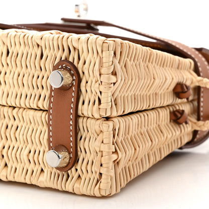 Hermes Wicker Swift Picnic Mini Kelly 20 Naturel Gold 10 of 11