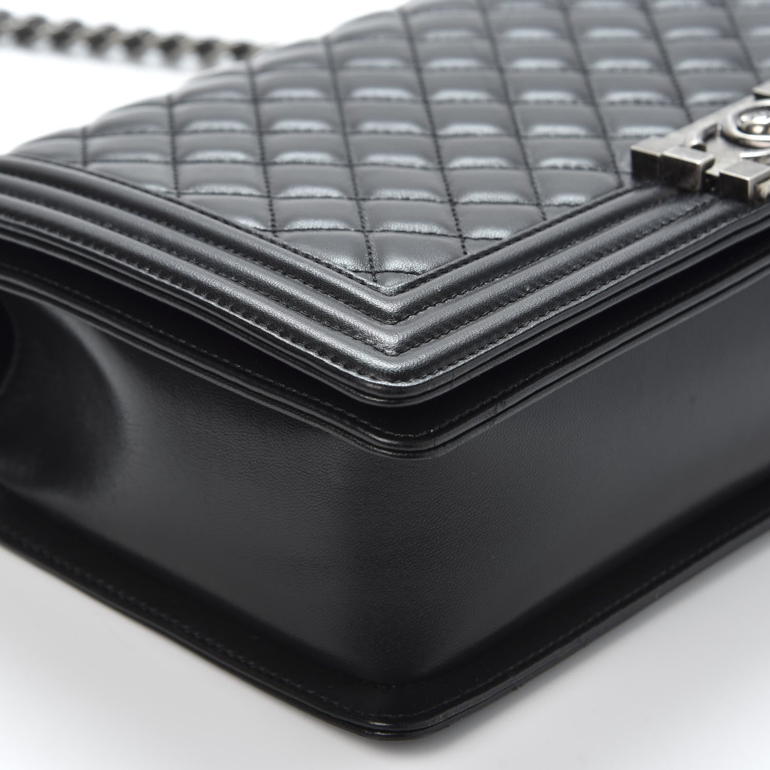 Chanel Lambskin Quilted New Medium Boy Flap Black 5 of 10
