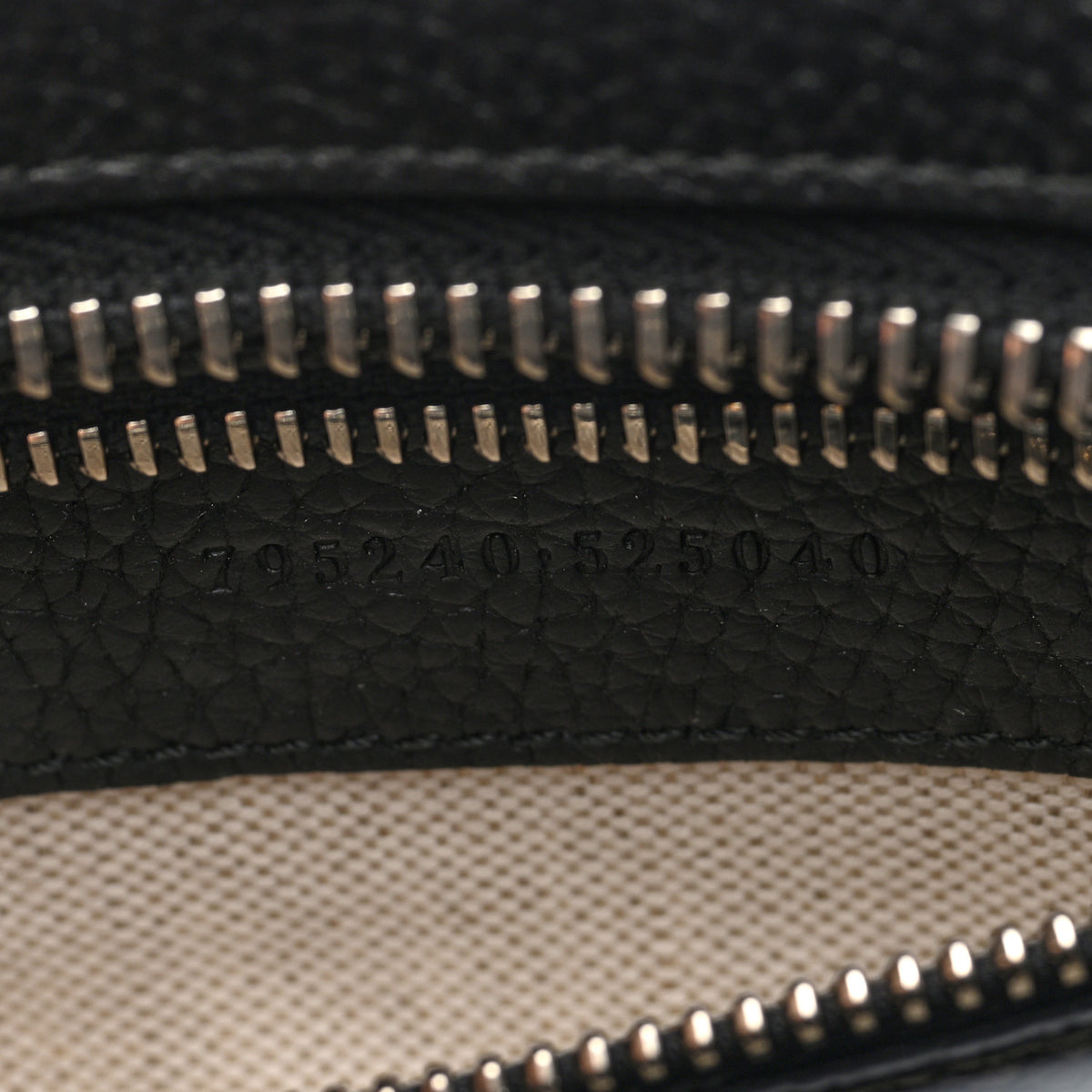 Monogram Jumbo GG Textured Dollar Calfskin Crossbody Bag Black