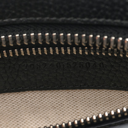 Gucci Monogram Jumbo GG Textured Dollar Calfskin Crossbody Bag Black 6 of 9
