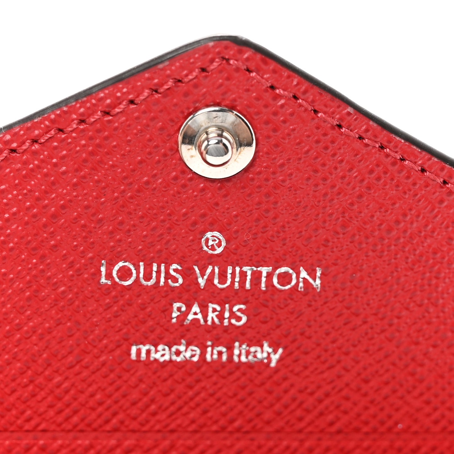 Monogram LV Colormania Kirigami Card Holder Sari Red