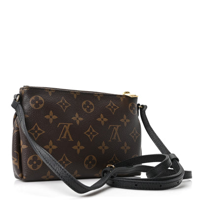 Louis Vuitton Monogram Pallas Clutch Black 3 of 9