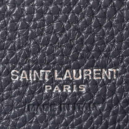 Saint Laurent Grained Calfskin Baby Supple Sac De Jour Navy 6 of 10