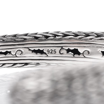John Hardy Sterling Silver Classic Chain Hinged Bangle 5 of 8