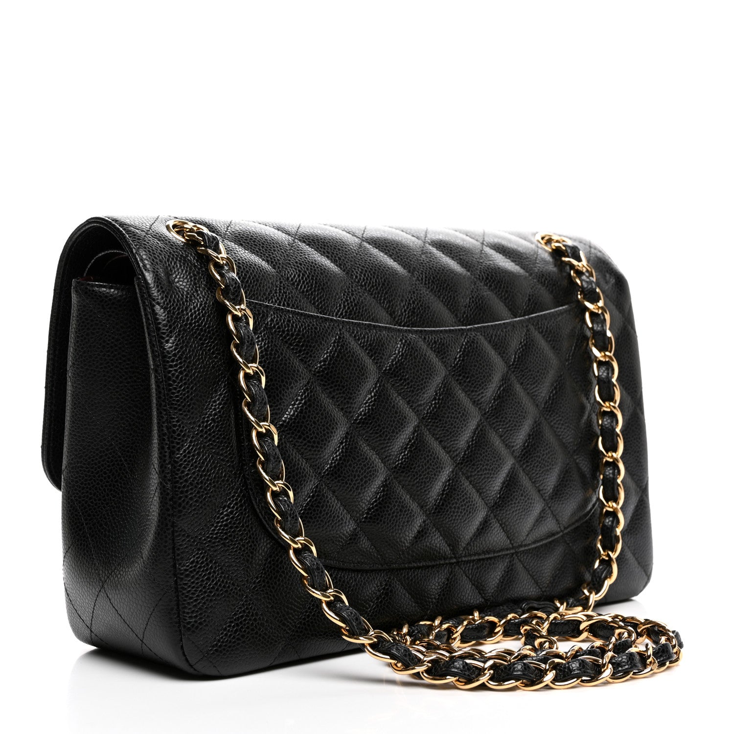Chanel Caviar Quilted Jumbo Double Flap Black 3 of 11