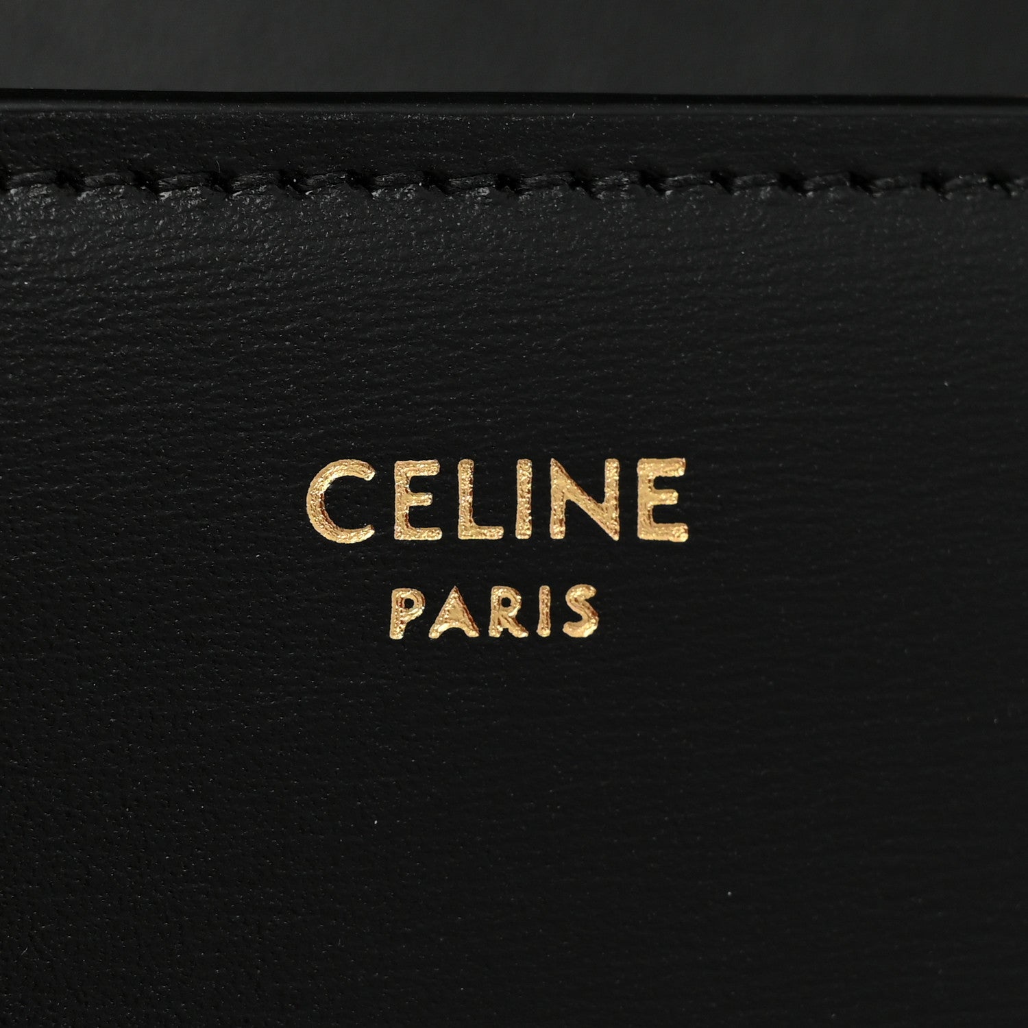 Celine Shiny Calfskin Triomphe Margo Wallet on Chain Black 6 of 8