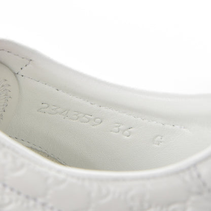 Gucci Guccissima Calfskin Web Mens Sneakers 36 White 8 of 9
