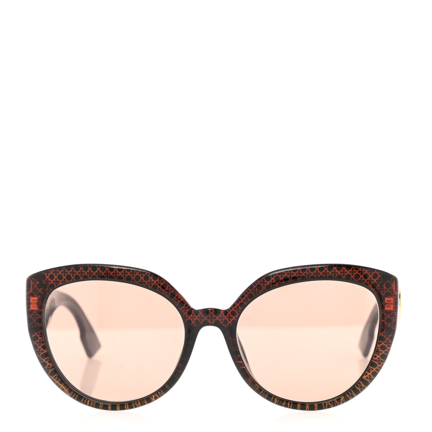 Acetate DDiorF Cat Eye Sunglasses Brown