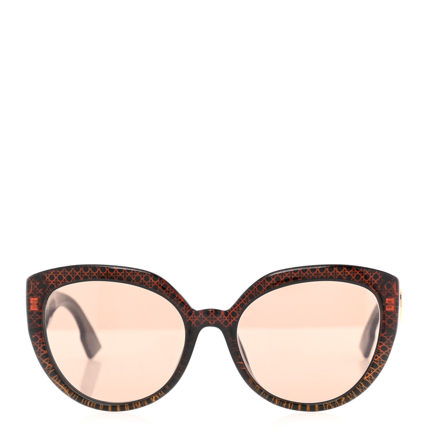 Christian Dior Acetate DDiorF Cat Eye Sunglasses Brown 2 of 9
