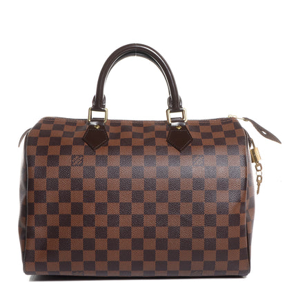 Louis Vuitton Damier Ebene Speedy 30 1 of 8
