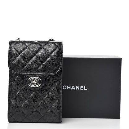 Chanel Caviar Quilted Classic Phone Holder Black 11 of 11