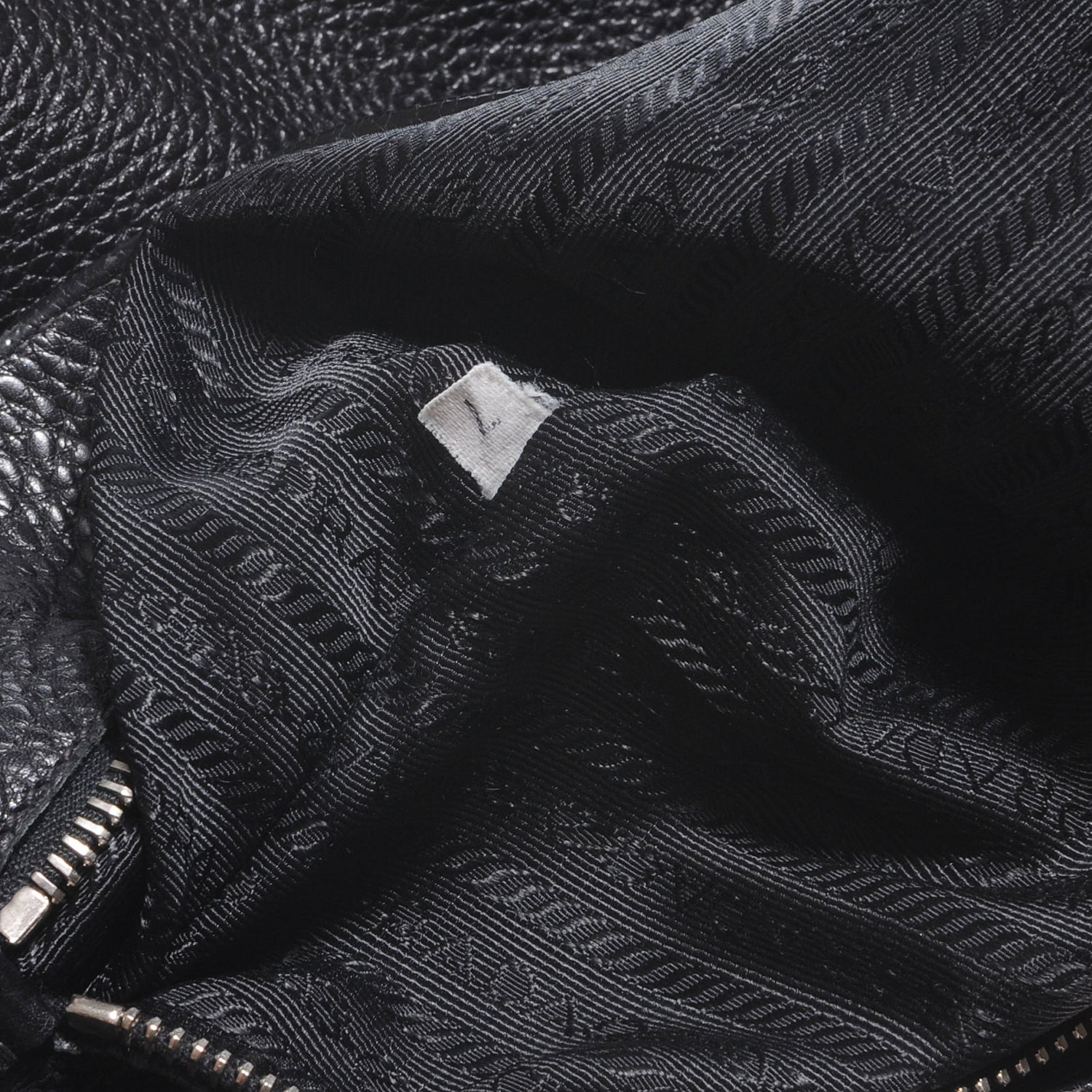 Prada Vitello Daino Shoulder Bag Black 7 of 9